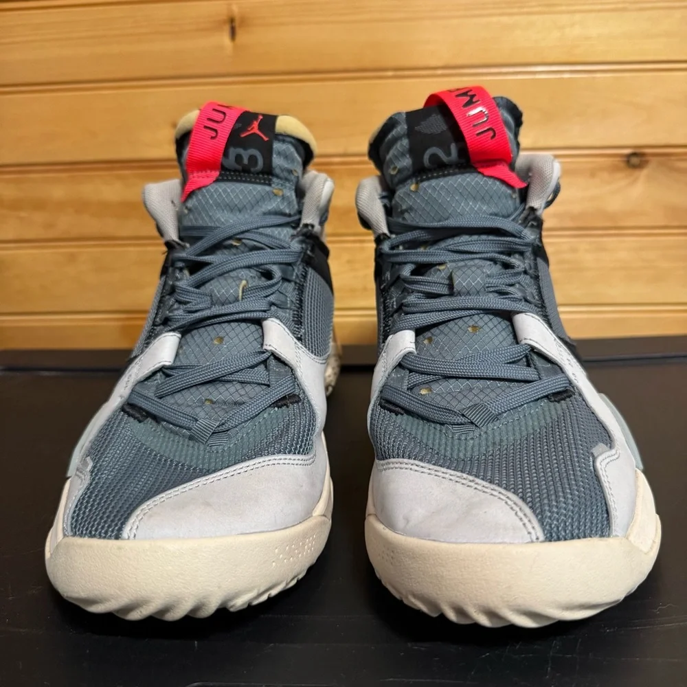 Air Jordan Delta Mid Hasta DC2130-300 Blue Pumice Grey Crimson US Men’s 10.5 - Picture 2 of 8